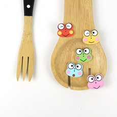 Jstrading 개구리왕눈이 나무단추 1set(10개), 10개