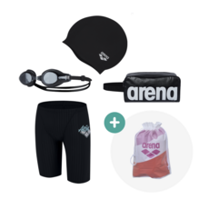 아레나 수영복 세트상품 A4FM1PM32 BLK 고주파주머니 추가증정