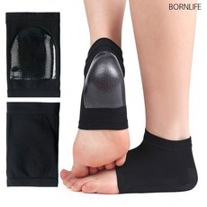 본라이프 뒤꿈치 발각질 관리 보온 보습 패드 발뒤꿈치 각질제거 굳은살 각질양말 각질제거 발열 발 뒷꿈치패드 2p 보습양말 발뒤꿈치 보호 코팅 발열덧신 발열양말 발열패드, 2개, 검정