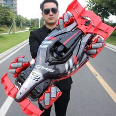 루미에뜨 대형 RC 자동차 손동작 센서 감응 4WD 스턴트카 스프레이 기능 원격조종 장난감 선물용, 1개, 2_2_초대형F1음악원터치분무레드