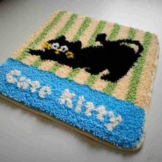 해피유통 유아 아동용 귀여운 캐릭터 원형 방석 소프트 플러시 체크 무늬 좌석 쿠션 사계절 사용 가능, 40*40센티미터., 17