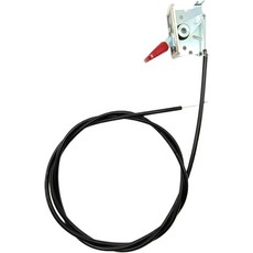 GardenP+ 72인치 범용 스로틀 케이블은 대부분의 잔디 깎는 기계 표준 크기의 스노우 블로어 금속 레버 및 고정 플레이트 플라스틱 코팅 외부 시스 단단한 와이어 내부가