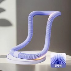 메이원 2025년 최신형 일체형 스프링 훌라후프 스마트 소프트 훌라후프 스트레칭밴드 꽈배기 훌라후프 1.4kg, 퍼플, 1개
