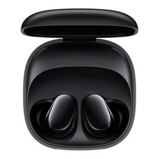 Xiaomi Redmi Buds 6 Play | 10mm 다이내믹 드라이버 AI 소음 감소 최대 36시간 배터리 수명 블루투스® 5.4 터치 컨트롤 - 글로벌 버전 (블랙), Xiaomi Redmi Buds 6 Play | 10m