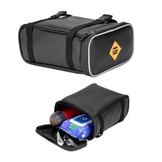 락모터스 오토바이 핸들가방 1개 다기능 방수 뒷좌석 리어백 사이드백 프론트백 클래식, 블랙