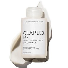 Olaplex Nº. 5 본드 유지 보수 컨디셔너: 손상 감소 및 모발 강화 | 수분 공급 매끄럽게 엉킴 제거 코일리 컬 스트레이트 웨이브 스타킹 스터퍼 100mL