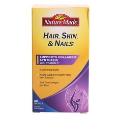 Nature Made 萊萃美 生物素&維生素C複方軟膠囊, 60顆, 1罐