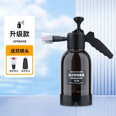 汽車高壓泡沫噴壺 2L 手噴式 洗車噴灑頭 澆花, 黑色
