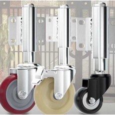 철문 바퀴 대문 범용 휠 저소음 캐스터 충격보호 스프링 휠 3인치 흡수 풀리 도어 교체, 3인치 기본형