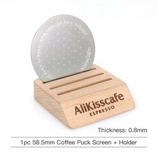 커피 퍽 스크린 에스프레소 필터 하부 샤워 포타필터 카페 바리스타 도구, 3. set of 58.5mm 0.8mm