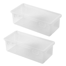 코지메이트 투명 필통 문구류 수납함, 2개