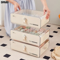 DFMEI 奶油風內衣收納盒宿舍分格抽屜式文胸襪子整理盒家用衣櫃收納神器, 1個, 內衣盒隔板