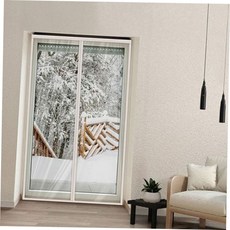 보온 방풍 커튼 120x210cm 자석 방풍 커튼 실내 현관 투명 비닐 문보온 현관문 가리개 차단 외풍 겨울 단열 59000EA 1EA