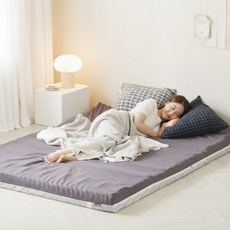 잠스쿨 떡실신 바닥 침대 매트리스 토퍼 접이식 거실 캠핑 매트 3단 원룸 1인 자취 매트릭스 8cm MS