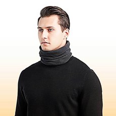 플리스 넥워머 블랙 겨울 모자 bri+49172fN