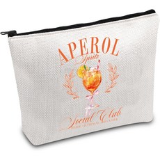 포탑 아페롤 스프리츠 여행 메이크업 가방 선물 테마 이탈리아 여름 칵테일, Aperol Spritz Bag