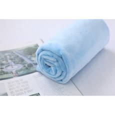 극세사 3mm 부드러운 털원단 키링 테이블덮개 인형만들기 포토카드 책상덮개 벨보아 열풍원단 12컬러 바느질감, 03 블루, 1개