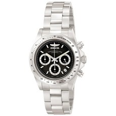 Invicta 스피드웨이 크로노그래프 쿼츠 남성용 손목시계 실버/블랙 39.5mm 스테인리스 스틸 (9223), Invicta 스피드웨이 크로노그래프 쿼츠 남성용 손목