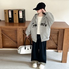 루비키즈 아동 여아 남아 주니어 간절기 오버핏 후드 집업 F125