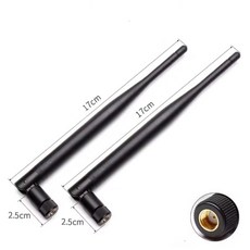 2 개/몫 2 4G Wifi 블루투스 안테나 고이득 접이식 플라스틱 막대 공중 SMA 핀/구멍 빠르고 편리한 플러그 앤 플레이, 2.4G Black RP SMA, 2개