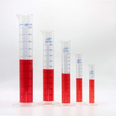 500ml 청색눈금 PMP 플라스틱 메스실린더 실험용기 초등과학 시험 부피 과학실 액체 용량