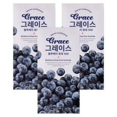 메이준뉴트리 그레이스 블루베리 퓨레 100, 3개, 280g