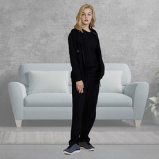 SKECHERS 3色女款圓領運動連帽衫