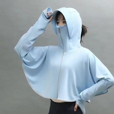 防晒斗篷 冰絲防曬斗篷女外穿新款夏季防紫外線透氣騎行外套