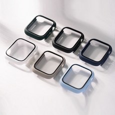 Apple Watch 霧面邊框保護殼, 1個, 41 MM,天藍色