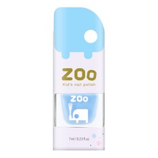 ZOO 兒童指甲油 19 滿天星大象 馬卡龍純色/天空藍 兒童生日禮物 小朋友生日禮物 女童玩具 可撕式 兒童指甲彩繪, 1個, baby藍