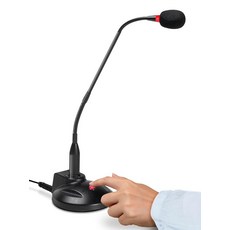 213279 VEC GN-USB-PT 구즈넥 푸시 투 토크 마이크 USB 플러그 포함