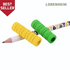 로렌하임 소프트 펜그립 1P 필기자세 보조 연필볼펜용 연필보조