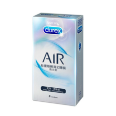 杜蕾斯 Durex AIR 輕薄幻隱衛生套 更薄更敏感, 1個, 8個裝