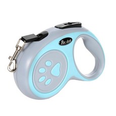 중형견용 개목줄 고양이 리드줄 자동 신축 강아지 견인줄 야외 산책용품, 1개, 2. Blue 5m