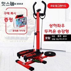 라이겟 가정용 손잡이 스텝퍼 허리돌리기 운동기구, 트위스트 레드/블랙(선물)