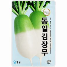 동오시드 통일김장무 30g 씨앗 가을 무 김장 대형 저장용 씨앗 재배용, 1개