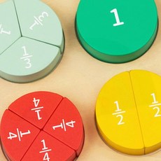 원목 분수 퍼즐 유아 수학 학습 논리 사고 발달용, 10피스, 1세트