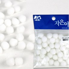 유아 만들기 폼폼이 15mm 흰색 유치원 어린이집, 1개
