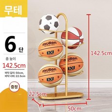 체육관 공보관대 공 실내 정리 가정용, 1개, 6단 골드