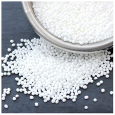 슈가 스프링클 미니흰구슬 식용 데코레이션 장식 넌파일레스 미니 화이트 소포장, 3개, 15g