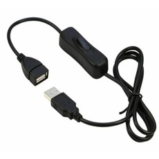 USB 스위치 연장 케이블 - 전원 제어 / USB 2.0 A to A / ON OFF 버튼 / 1m / 소형 전자기기용, 1개
