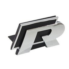 [주주파츠몰] 폭스바겐 R 그릴 엠블럼 티구안 파샤트 GT 골프 아테온 전차종 부착용 호환 용품, 블랙, 1개