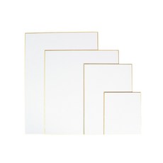 【時代中西畫材】日系畫仙板 5入 簽名板/畫箋板(適合水墨小品/水彩小品/撕紙拼貼藝術), 13.6x12.1cm 5入