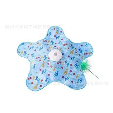 智能感應互動貓咪玩具 360°無規則運動 自動感應啟動, 藍色, 1個