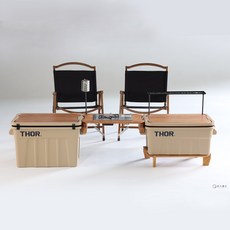 原木圓生 THOR收納箱專用 原木套件 露營配件 露營收納好物, 原木色
