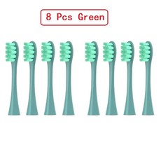 저스트인 오클린 플로우/X/ X 프로/F1/원/에어 2 음파 전동 칫솔 블루 그린 소프트 모 노즐 교체용 브러시 헤드