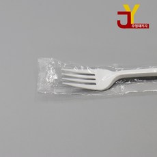 개별 포크 화이트 154mm 100개, 1개
