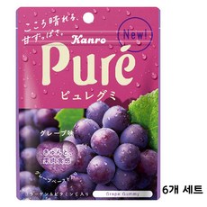 칸로 퓨레 구미 포도 맛, 56g, 6개