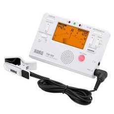 KORG TM60C TM-60C 調音器 節拍器 (含KORG原廠拾音夾), 1個, TM-60C（白色）