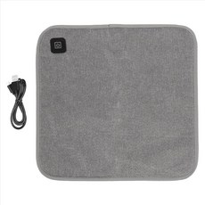 자동차 가열 쿠션 사무실 좌석 패드 USB 케이블로 따뜻한 전기 가열 전기 겨울 따뜻한 조절 식 온도, 회색